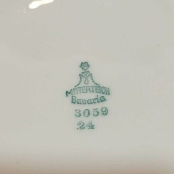 Vtg Mitterteich Bavaria Tea Set 1930's - 1940's Pink Floral w/ Gold Details Trim - Picture 11 of 16